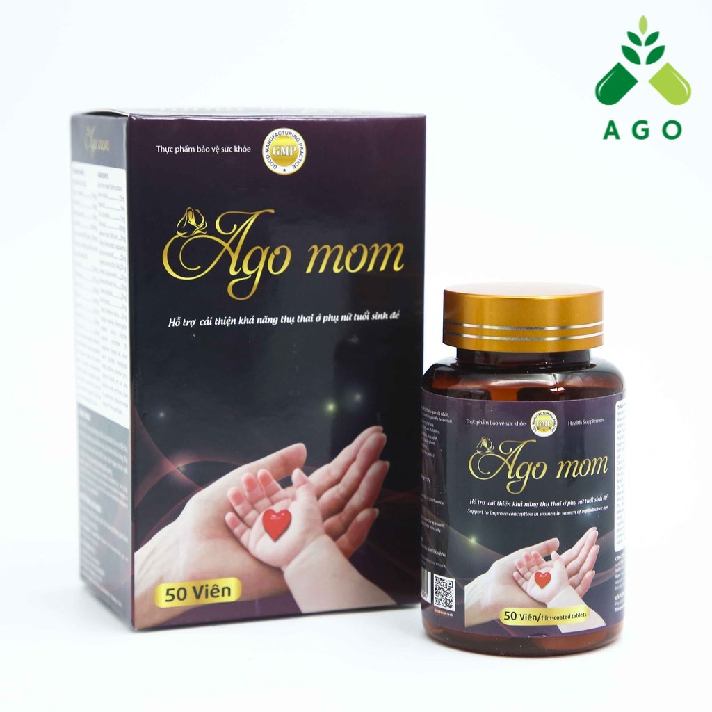 Ago Mom - Hỗ trợ tăng khả năng thụ thai, giảm vô sinh hiếm muộn ở phụ nữ (50 viên)