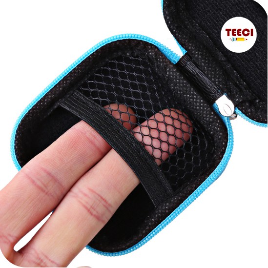 &lt;Video Review&gt; Hộp Bao Bob Da Đựng Tai Nghe Phone Phụ Kiện Có Khóa Kéo Chống Bụi Lưới Chống Rối Chữ Nhật Bỏ Túi U185