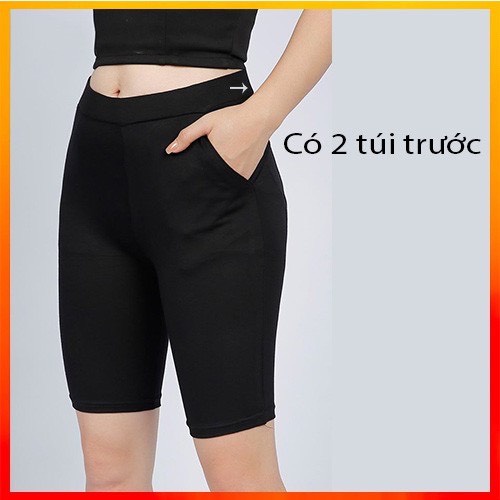 Quần Legging Lửng Nữ🌸 Legging ngố nâng mông,Thun Đùi Body Dáng Ôm Thể Thao Co Giãn Tốt | BigBuy360 - bigbuy360.vn