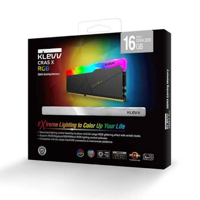Bộ Nhớ Ram DDR4 Klevv CrasX 8gb x 2 Bus 3200