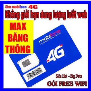 Sim PT70 Mobifone Sim DATA MAX BĂNG THÔNG [Free tháng đầu]