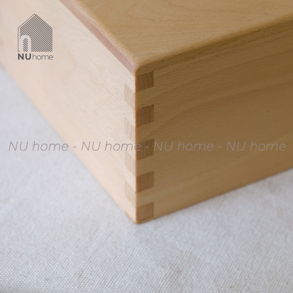 nuhome.vn | Hộp giấy Vuông - Bako, được thiết kế đơn giản bằng chất liệu gỗ cao cấp