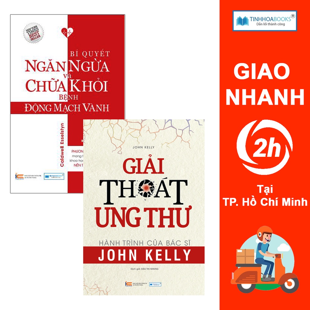 Sách - Combo giải thoát ung thư + Bí quyết ngăn ngừa và chữa khỏi bệnh động mạch vành