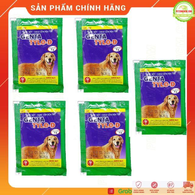 Combo Genta Tylo D dạng cốm dành cho chó mèo