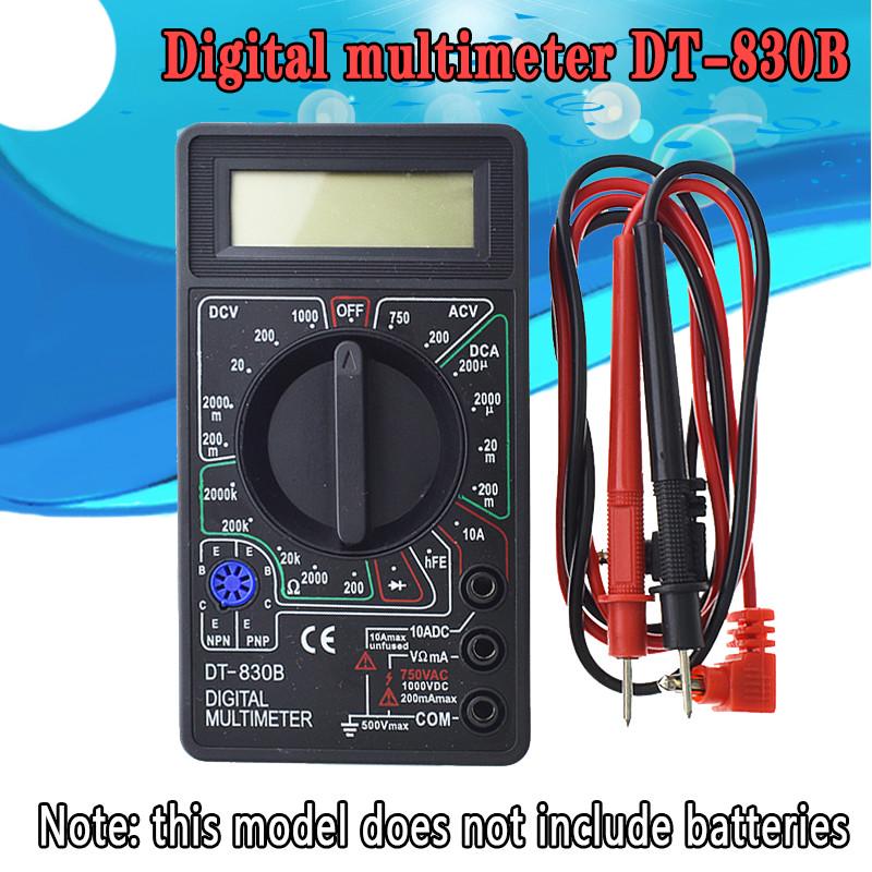 DT-830B Digital Voltmeter Ohmmeter Ammeter Multimeter Handheld Tester DT830B AC DC 750/1000V Amp Volt Ohm home tester