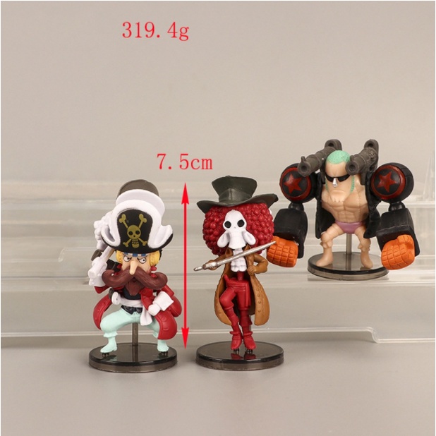 Combo 9 Mô Hình OnePiece Băng Hải Tặc Mũ Rơm, Bộ 9 Nhân Vật Team Luffy - Figure Tượng OnePiece