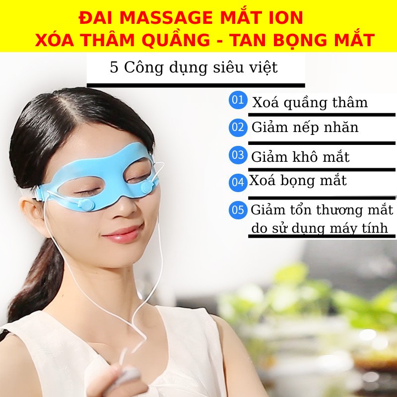 Máy massage mắt X20 ION ÂM -đẩy tinh chất XOÁ QUẦNG THÂM VÀ BỌNG MẮT -máy massage mặt-mặt nạ mắt-dưỡng da mắt