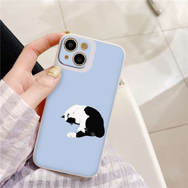 [ IPHONE ] Ốp Lưng Bảo Vệ CAMERA mèo lười biếng ốp iphone 12 pro /x/ 8plus/11 pro/11/12 pro max/13/promax tr1005