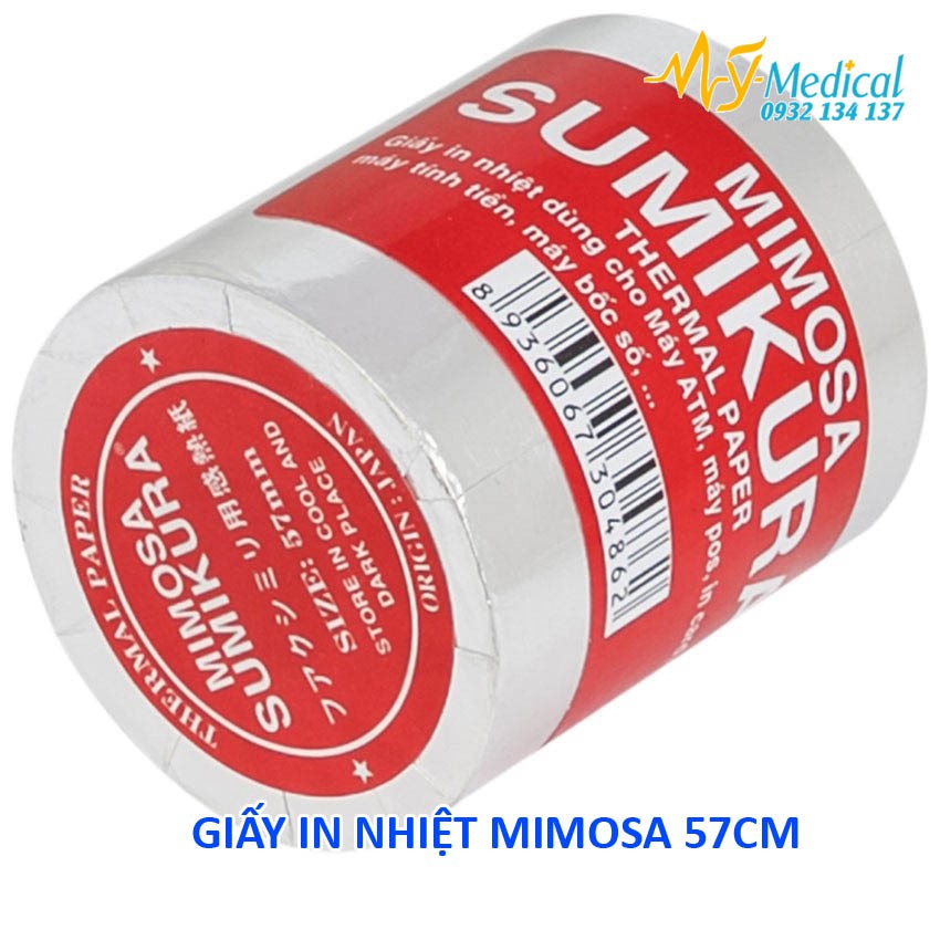 Giấy in nhiệt cao cấp Mimosa Sumikura khổ 57mm | BigBuy360 - bigbuy360.vn