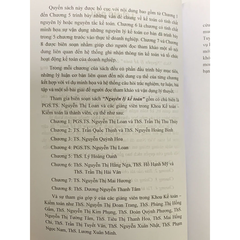 Sách - Nguyên Lý Kế Toán  - PGS.TS. Nguyễn Thị Loan