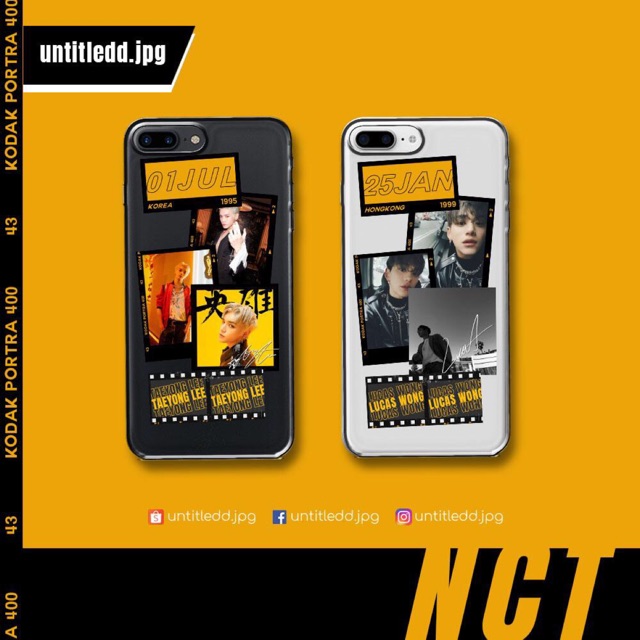 Sticker NCT decor case điện thoại