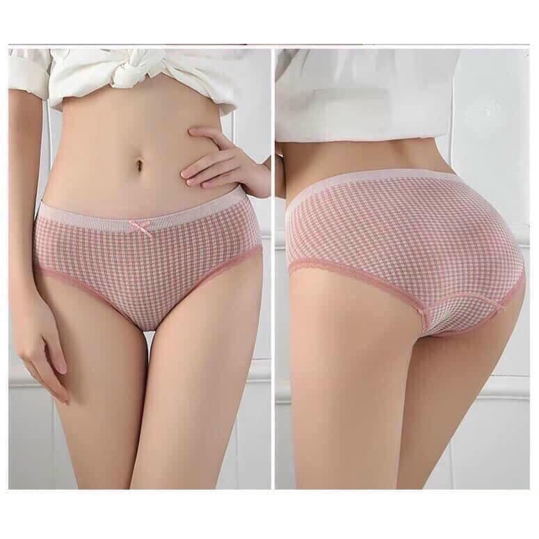 HỘP 5 QUẦN CHIP NỮ COTTON MUJI XUẤT NHẬT, QUẦN LÓT NỮ KHÁNG KHUẨN