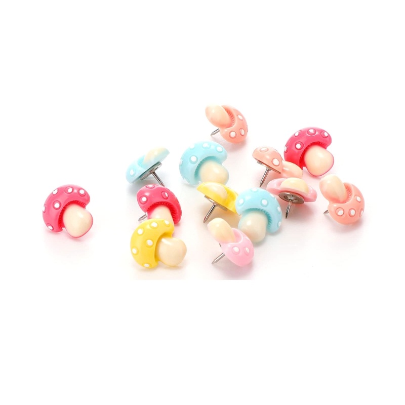 Ghim Hình Nấm Nhiều Màu Sắc Dễ Thương Trang Trí Cho Văn Phòng