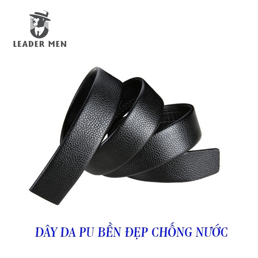 Thắt Lưng Nam LEADER MEN Chất Liệu Da Cao Cấp Khóa Tự Động - Dây Lưng Nam Thời Trang Khóa Mặt Hình Con Báo TLK4-01