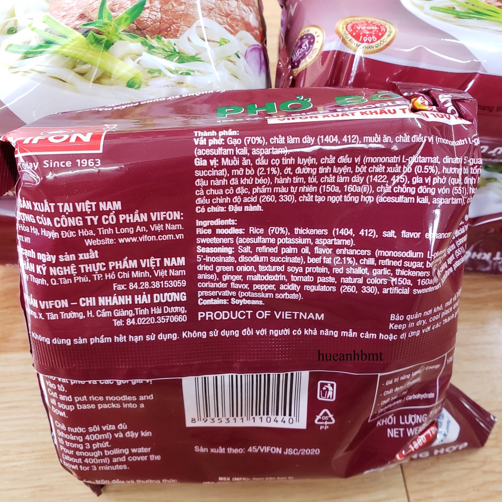 Phở Bò Vifon gói 65g