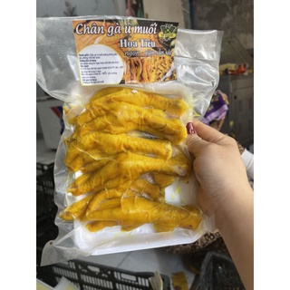 Chân gà ủ muối ăn liền 500gr khoảng 10 chiếc nguyên xương. Rã đông ăn liền❤HÀ NỘI SHIP HỎA TỐC ❤Chân gà ủ muối ăn là mê.