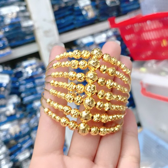 Vòng Tay Bi 7 Hàng Chuẩn Màu HV15701 - Lên Hình Cực Sang