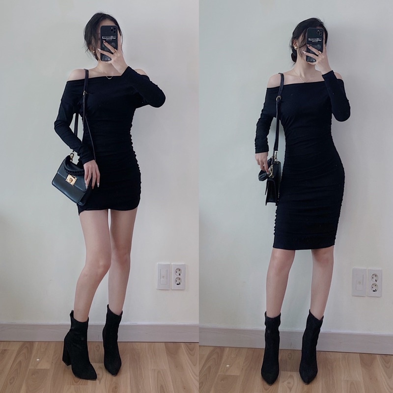 Váy body cotton co giãn đen ( Ảnh thật by dokeyyy) | BigBuy360 - bigbuy360.vn