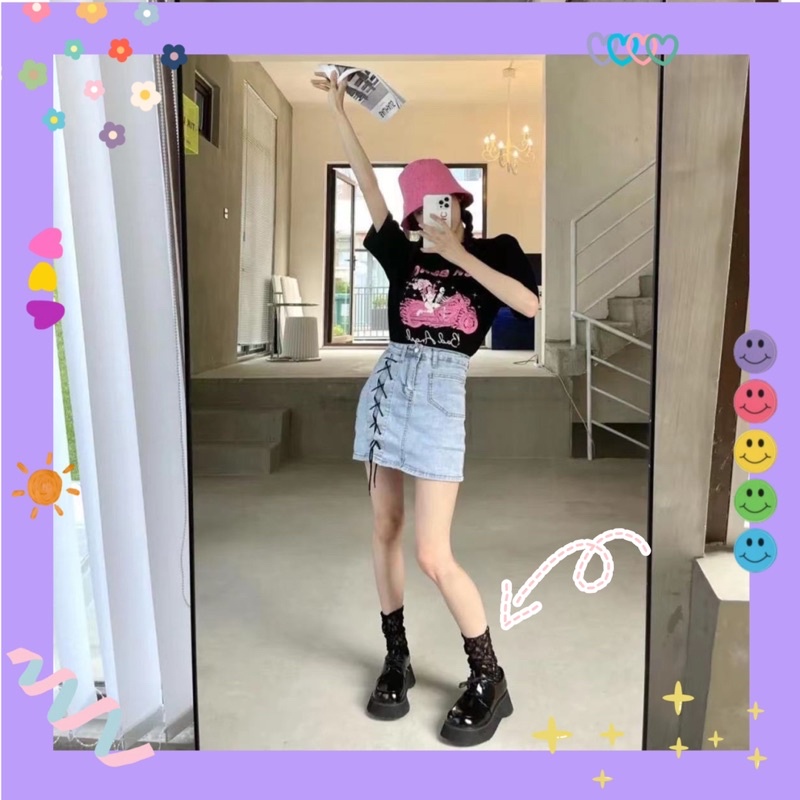 Vớ ren mỏng hoạ phong cách LOLITA 👗