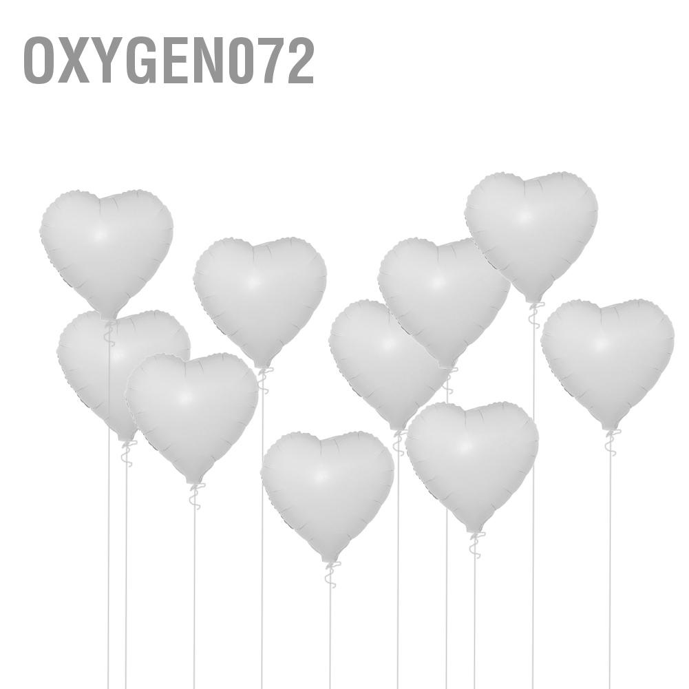 Oxygen072 10pcs 18&quot; Heart Aluminum Foil Balloons Party Wedding Birthday Decor