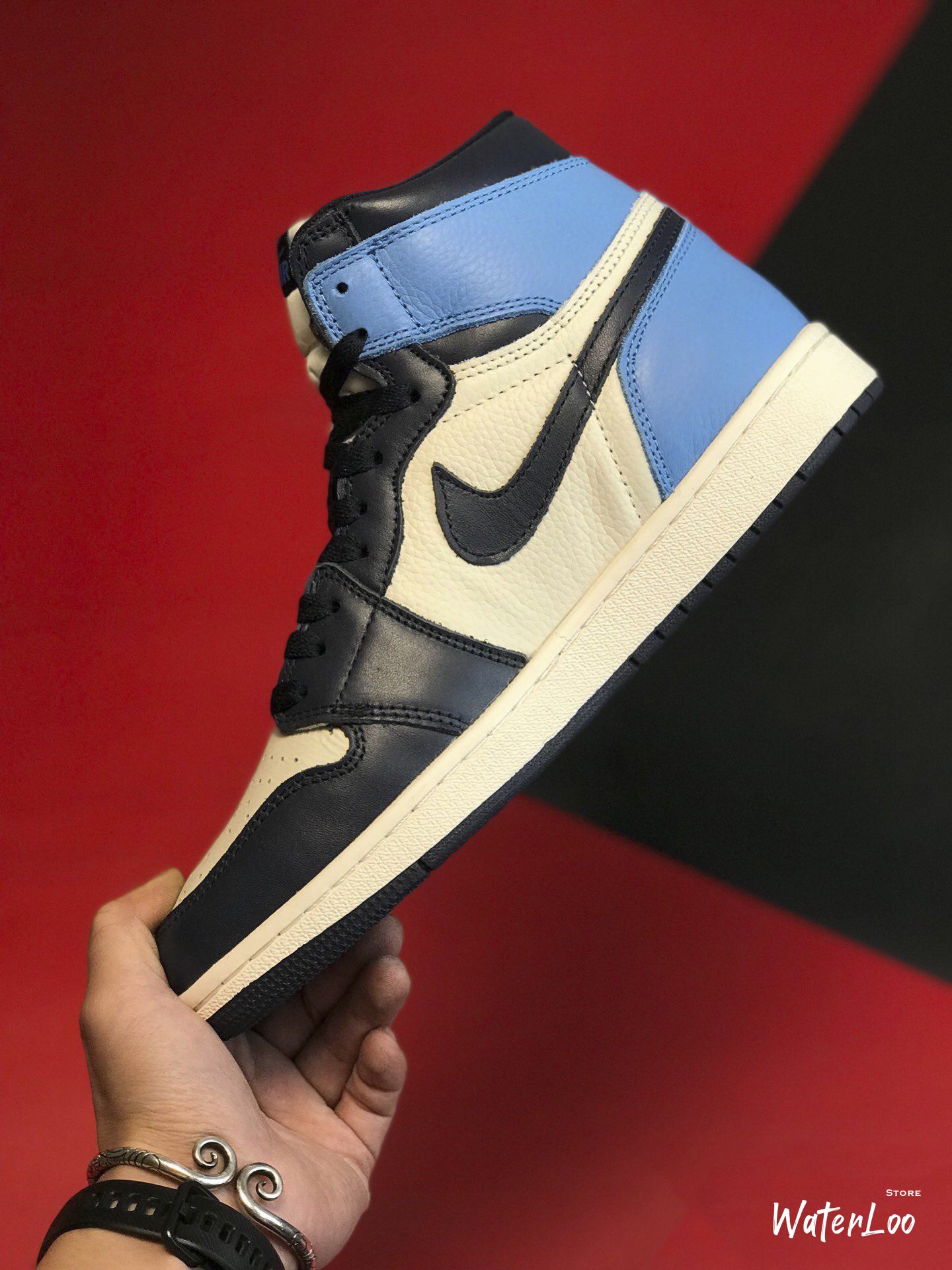 [FREESHIP+HỘP+QUÀ] Giày Thể Thao Sneakers AIR JORDAN 1 Retro High Obsidian UNC Xanh Than Gót Xanh Dương Cao Cổ