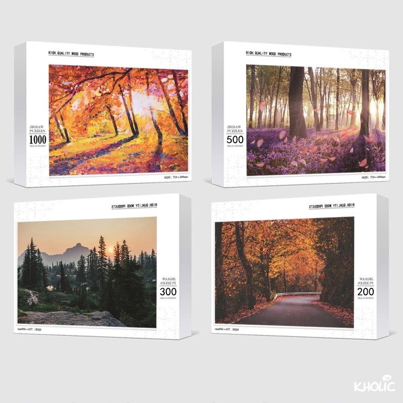 Trò chơi ghép hình bằng gỗ, trò chơi ghép hình 200/300/500/1000 miếng, đồ chơi phát triển