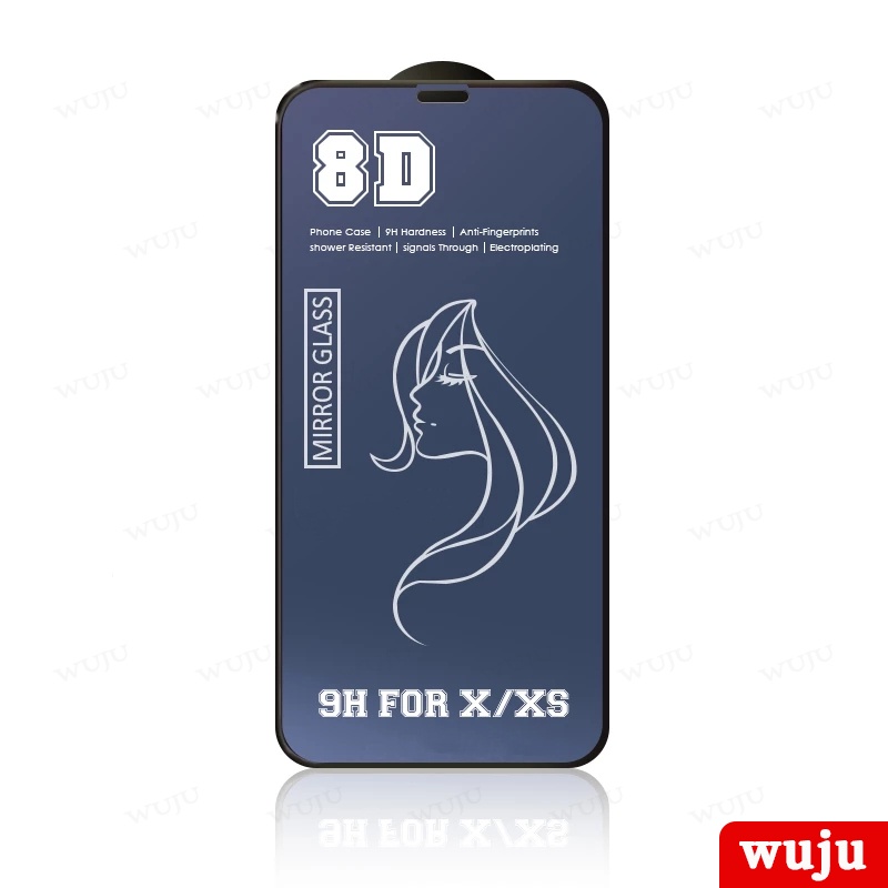 Kính Cường Lực 8D Bảo Vệ Màn Hình Cho iPhone 13 12 11 Pro Max XS Max XR X 6 6S 7 8 Plus SE 2 3