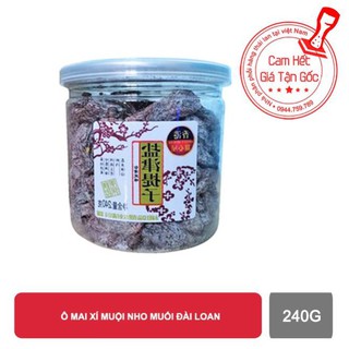 Ô mai xí muội nho muối đài loan 240g