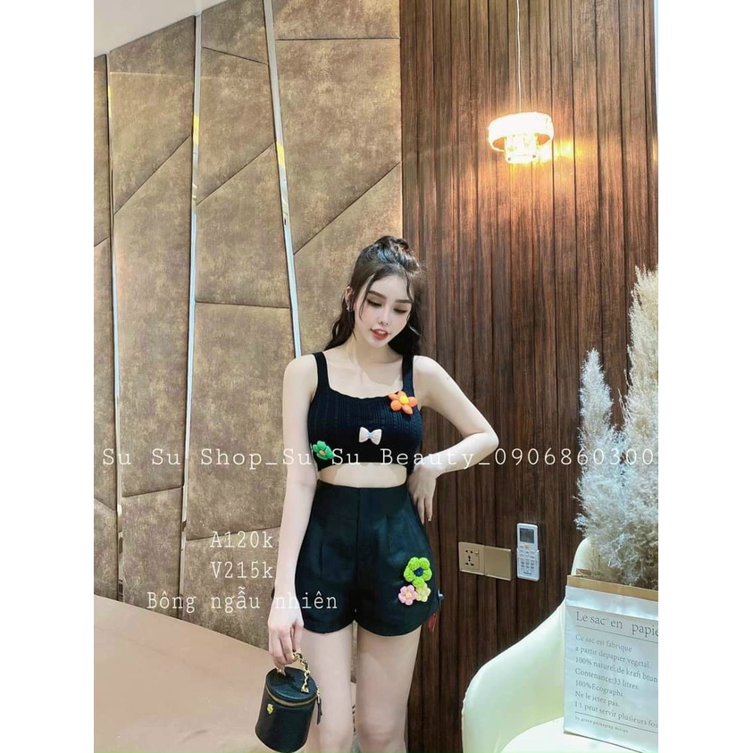 Áo voan hai dây viền ren TRÁI THƠM xinh GB2410