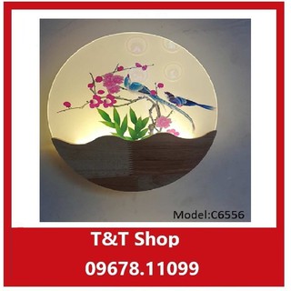 Đèn tường led c6556 hoa anh đào