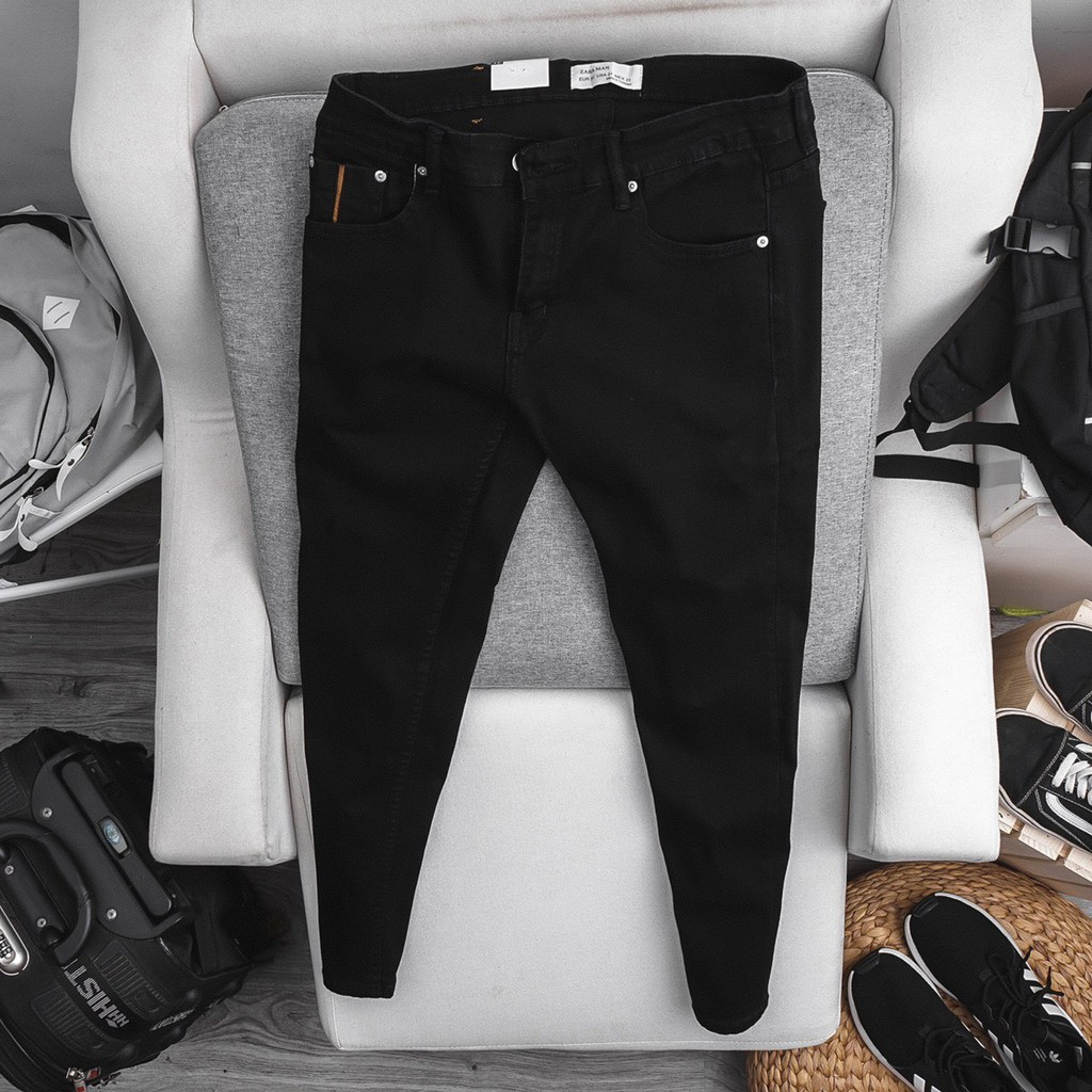 Quần jean nam bigsize màu đen form limfit size 80 - 130kg mã 81