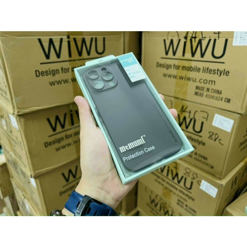 Ốp lưng memumi màu cho iPhone 14 , 14 pro , 14 max , 14 pro max siêu mỏng lụa