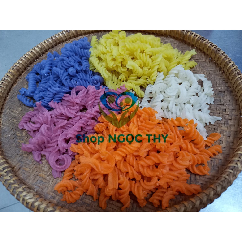 [Mới] Nui XOẮN rau củ ngũ sắc 100% tự nhiên gói 300gr