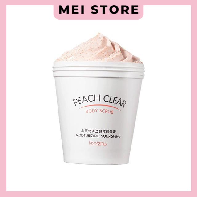 Kem Tẩy Tế Bào Chết Từ Trái Đào Body Peach Feotznw Peach Clear Body Scrub Dưỡng Ẩm Làm Trắng Da 200ml