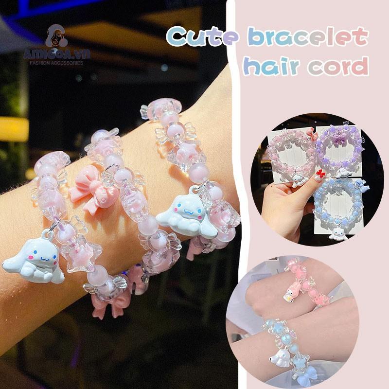 ✨✨Vòng tay xỏ hạt hình ngôi sao/ tai cún dễ thương thời trang cho bé gái