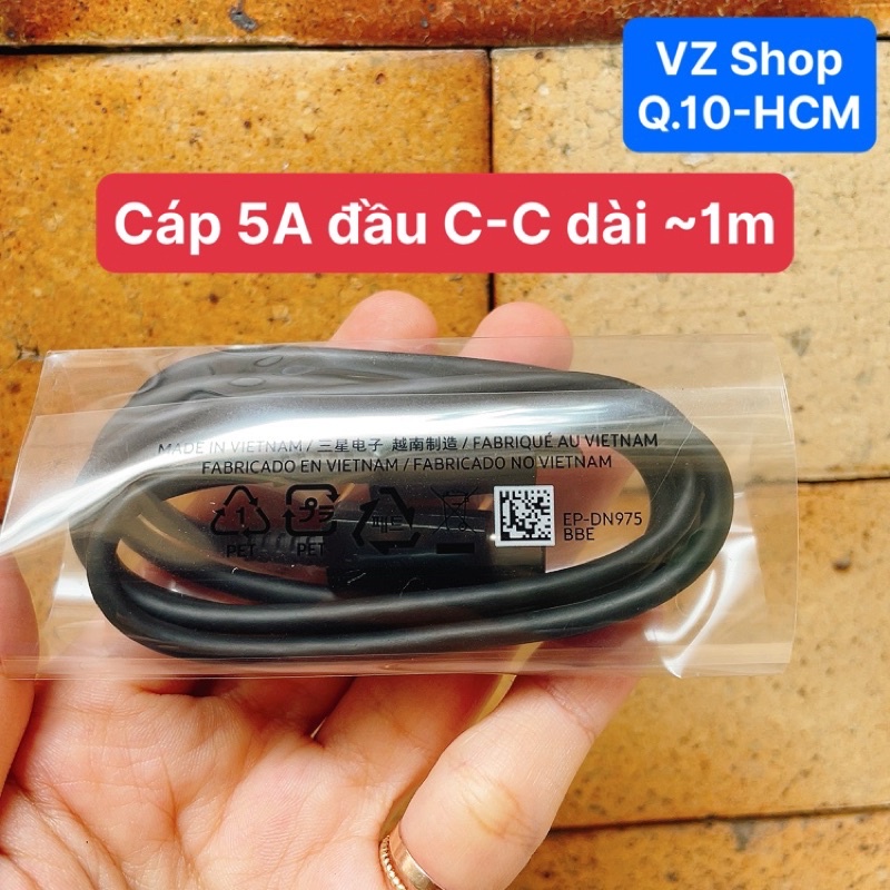 Chính hãng-Bộ sạc cáp Samsung cho Galaxy S22 Ultra  BH 6 tháng