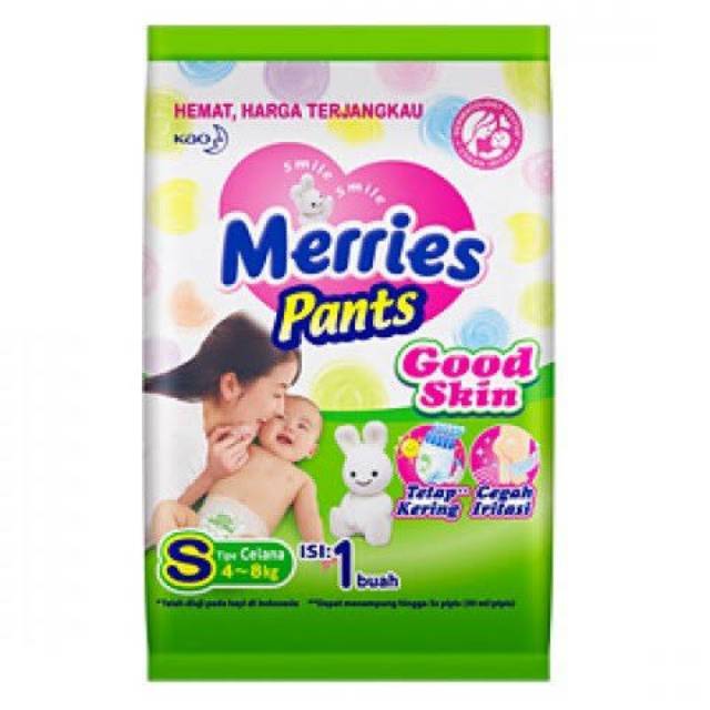 Merries Set 1-12 Quần Tã Lót Size S Chất Lượng Cao Cho Bé