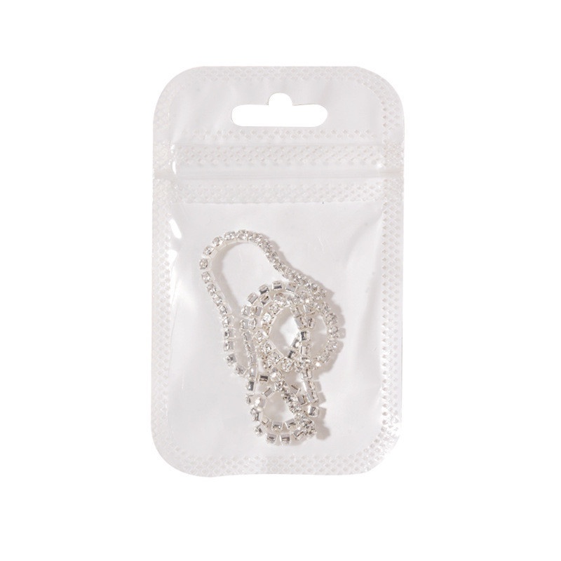 Chuỗi Dây Xích Ngọc Trai Giả 3D 20/25cm Dùng Trang Trí Móng Tay Nghệ Thuật DIY