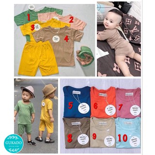Bộ quần áo cộc tay bé trai bé gái MINKY MOM Thời trang trẻ em nam nữ cao cấp xuất khẩu hàn quốc giá rẻ BQACMM