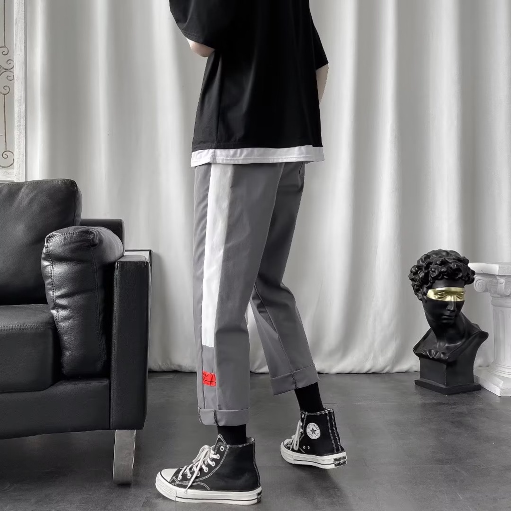 Quần Thể Thao Ống Rộng Thời Trang Xu Hướng Hàn Quốc Cho Nam