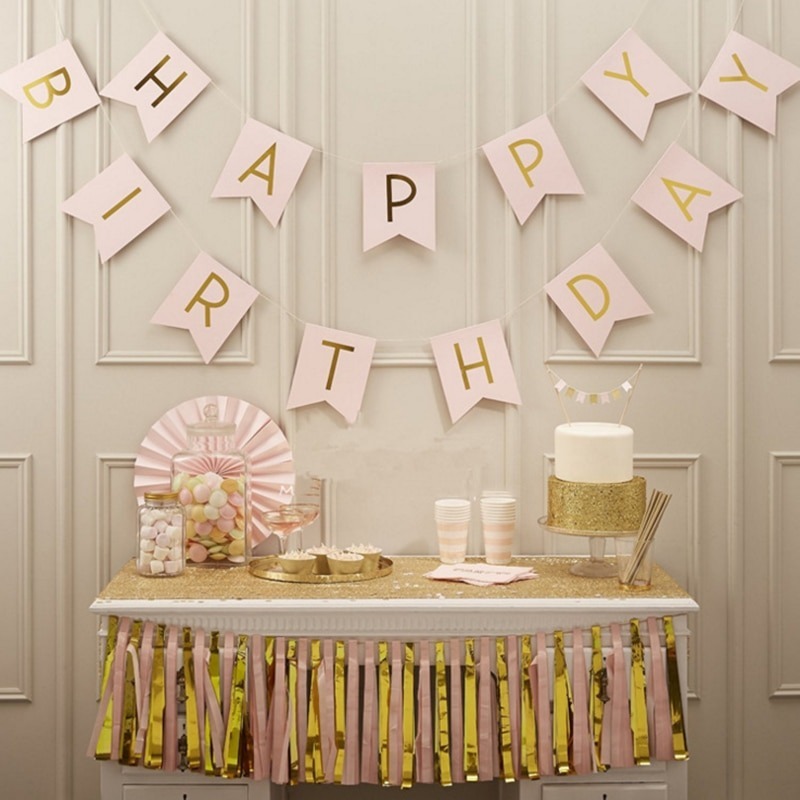 Băng Rôn Trang Trí Chữ Happy Birthday