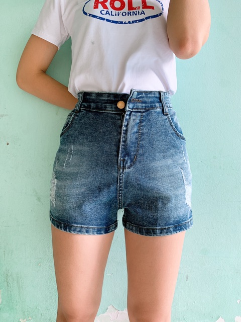 [Mã WASTMAY giảm 15% tối đa 30K đơn 150K] [60kg~95kg] SHORT JEAN BIG SIZE RÁCH NHẸ 2670 | BigBuy360 - bigbuy360.vn