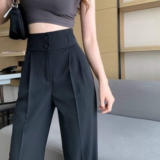 Quần xuông ống rộng cạp cao 2cuc