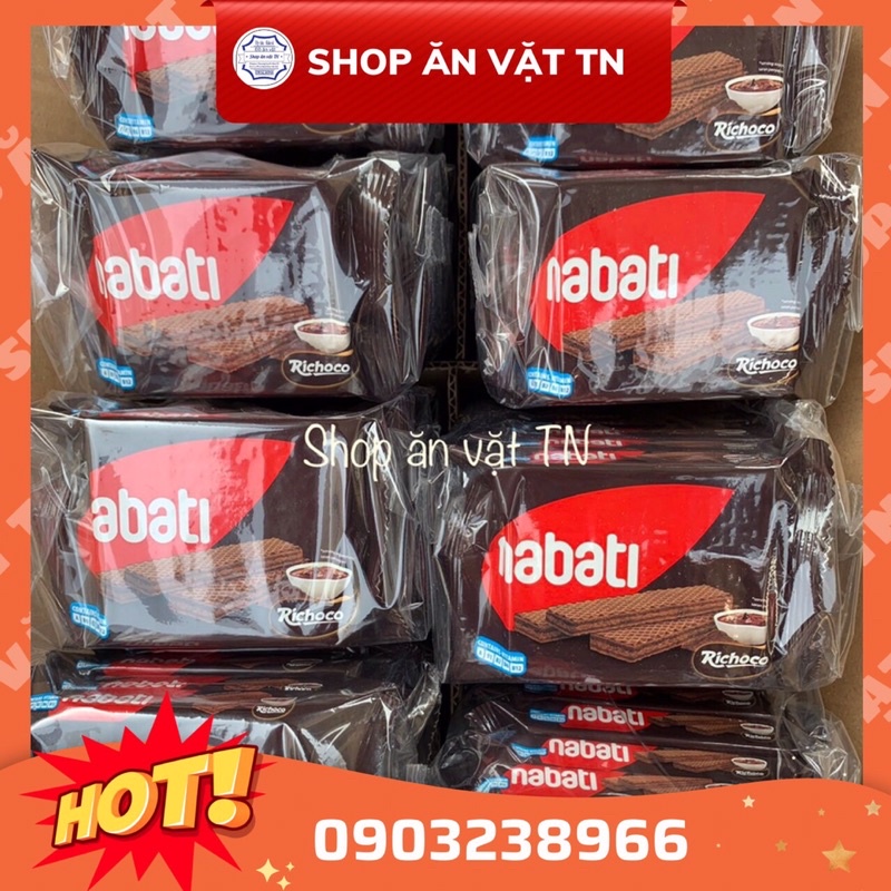 Bánh Nabati Lốc 10 gói bánh kem xốp nabati phô mai,socola