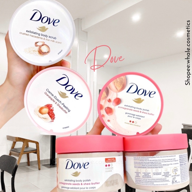 [ BẢN ĐỨC ] Tẩy Da Chết Toàn Thân DOVE Exfoliating Body Polish