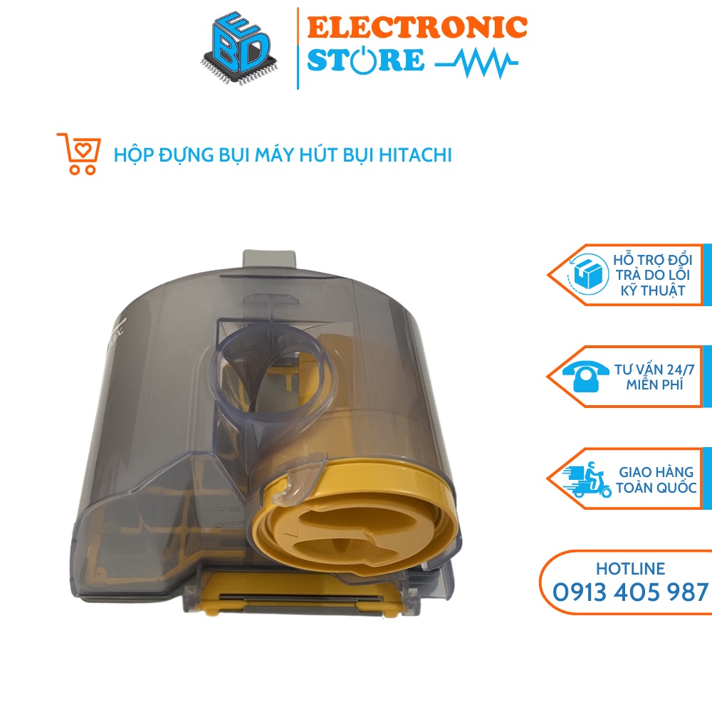 Hộp đựng bụi máy HITACHI ⚡ CHUẨN CHÍNH HÃNG ⚡ Hộp đựng bụi máy hút bụi HITACHI hàng mới 100% - Tư vấn lắp đặt miễn phí