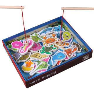 [ SIÊU SALE] Bộ câu cá nam châm 32 con bằng gỗ