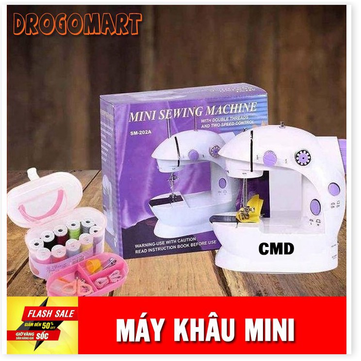 Máy khâu mini gia đình ❣️FREE SHIP❣️ Máy May Gia Đình Thế Hệ Mới Tiện Dụng - Có đèn led, chất liệu cao cấp