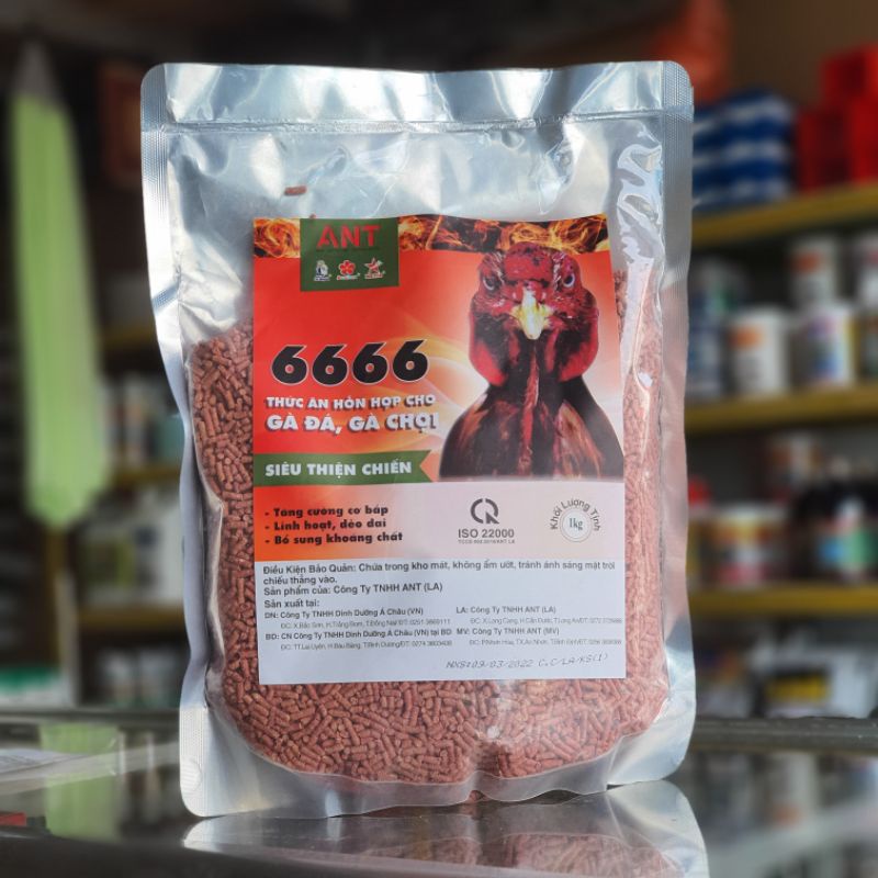 THỨC ĂN CHO GÀ ĐÁ, GÀ CHỌI - CÁM MÁU - V6666 - 1KG