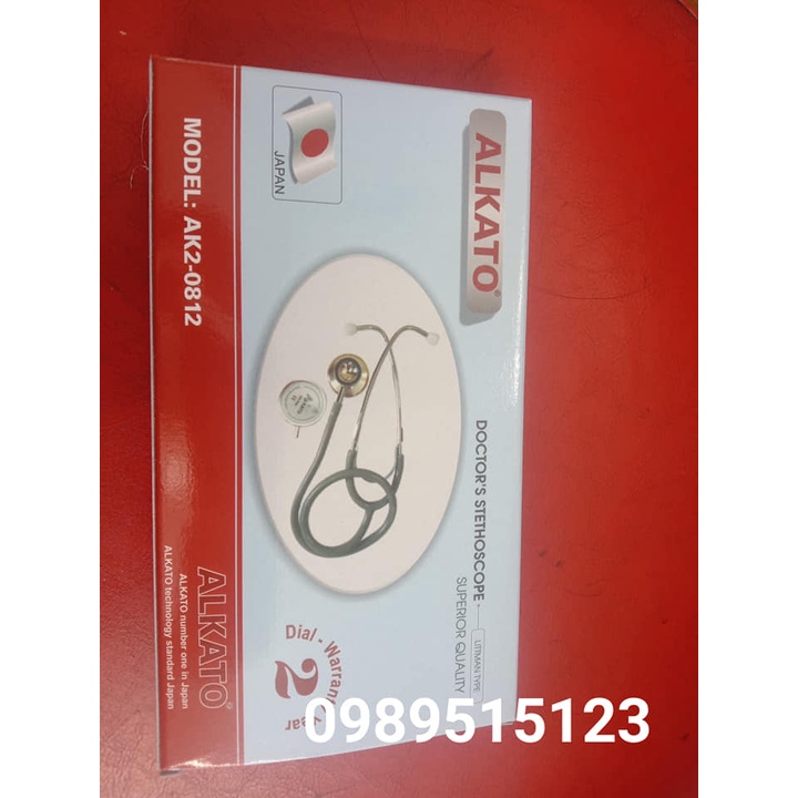 HÀNG CHUẨN] ỐNG NGHE TAI NGHE Y TẾ HAI 2 MẶT ALKATO CỦA NHẬT BẢN CHO SINH VIÊN Y KHOA BÁC SĨ